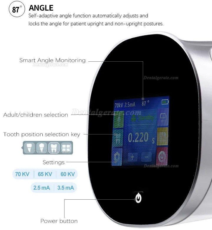 Mobiles r&ouml;ntgenger&auml;t zahnarzt RV210-RG mit Fernbedienung und Schutzschild